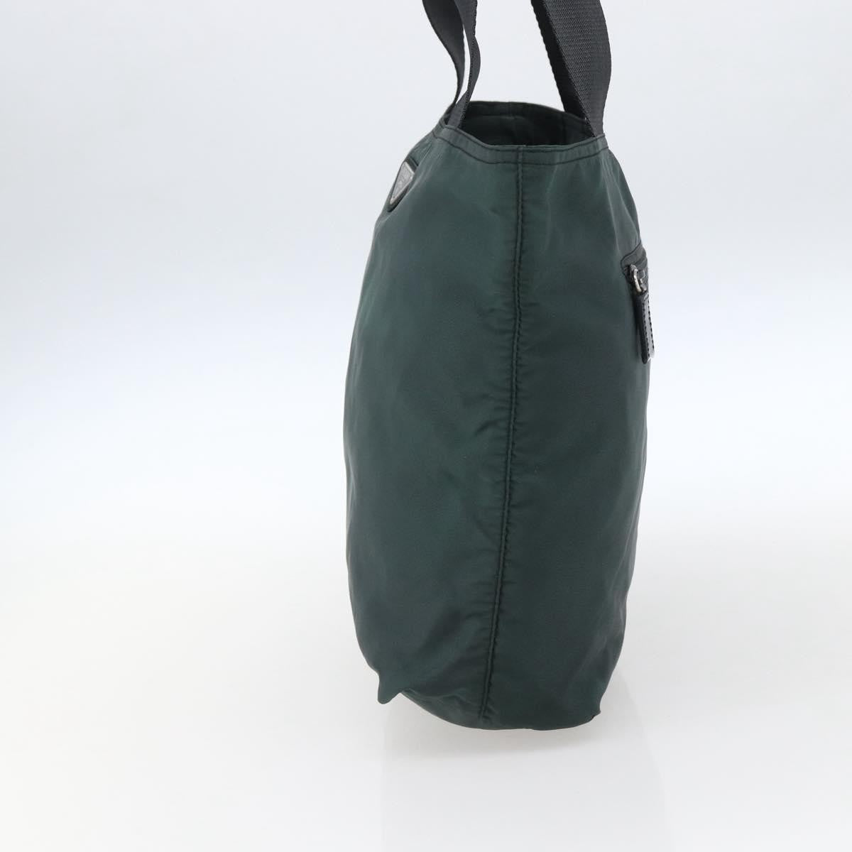 Prada Vintage Zip Tote Tessuto Green Nylon Tote Bag Bag