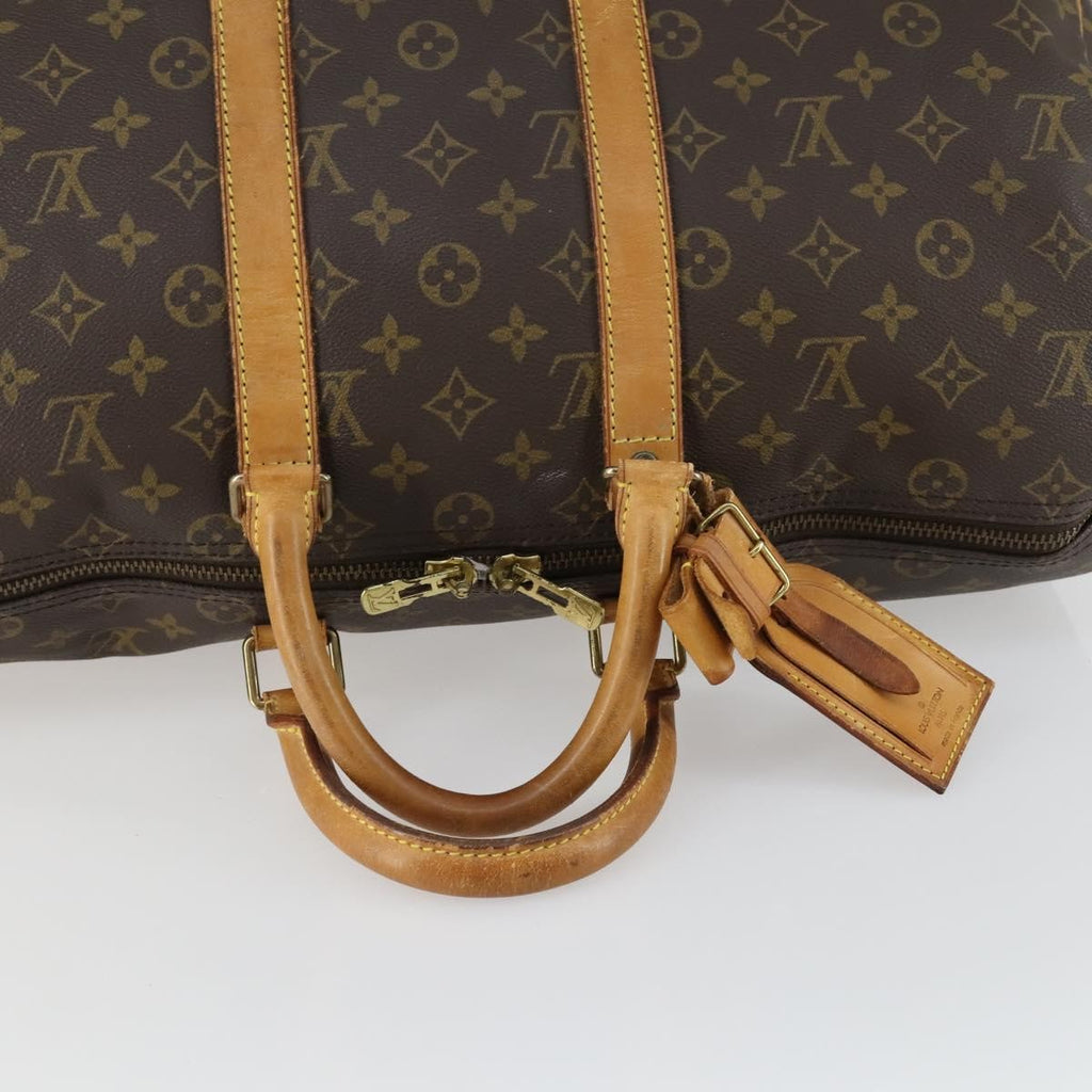 Louis Vuitton Keepall Bag Monogram Canvas Brown Canvas Travel Bag