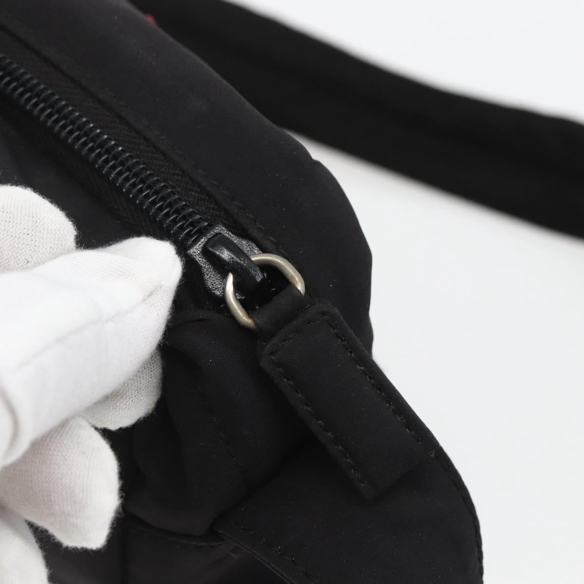 Prada Sport Zip Shoulder Bag Nylon Black Nylon Shoulder Bag Bag