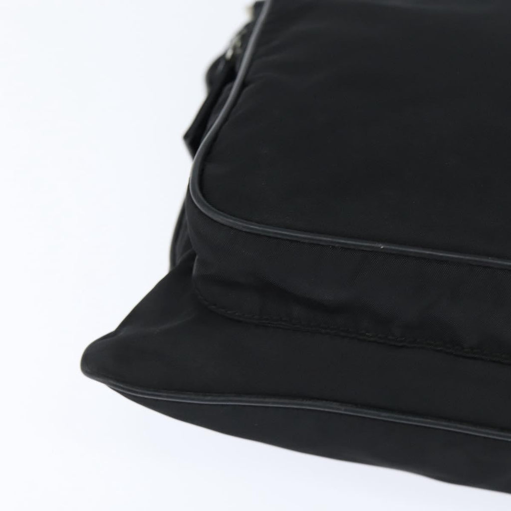 Prada Front Pocket Messenger Bag Tessuto Black Nylon Shoulder Bag Bag