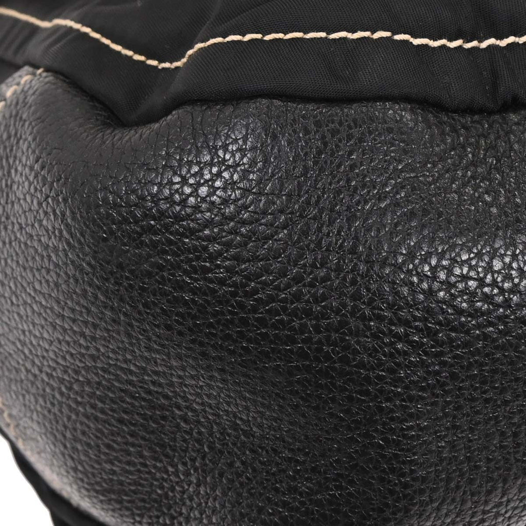 Prada Vintage Shoulder Bag Nylon And Leather Black Nylon Shoulder Bag Bag