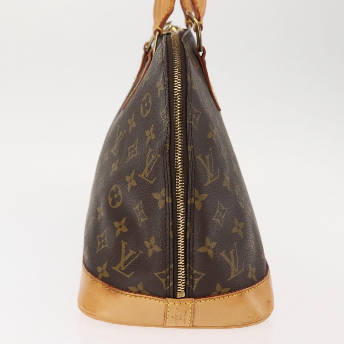 Louis Vuitton Alma Handbag Monogram Canvas Brown Canvas Handbag