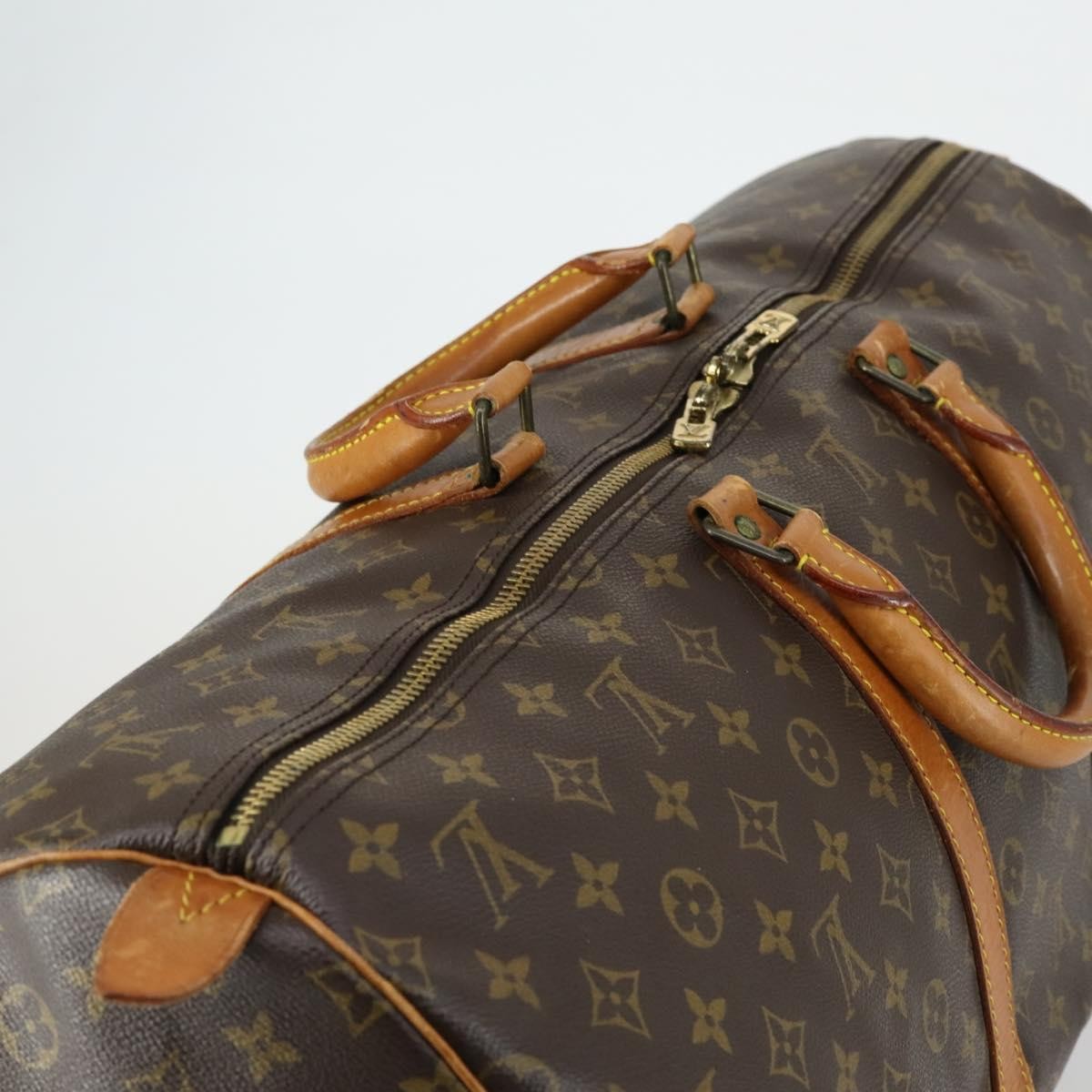 Louis Vuitton Keepall Bag Monogram Canvas Brown Canvas Travel Bag