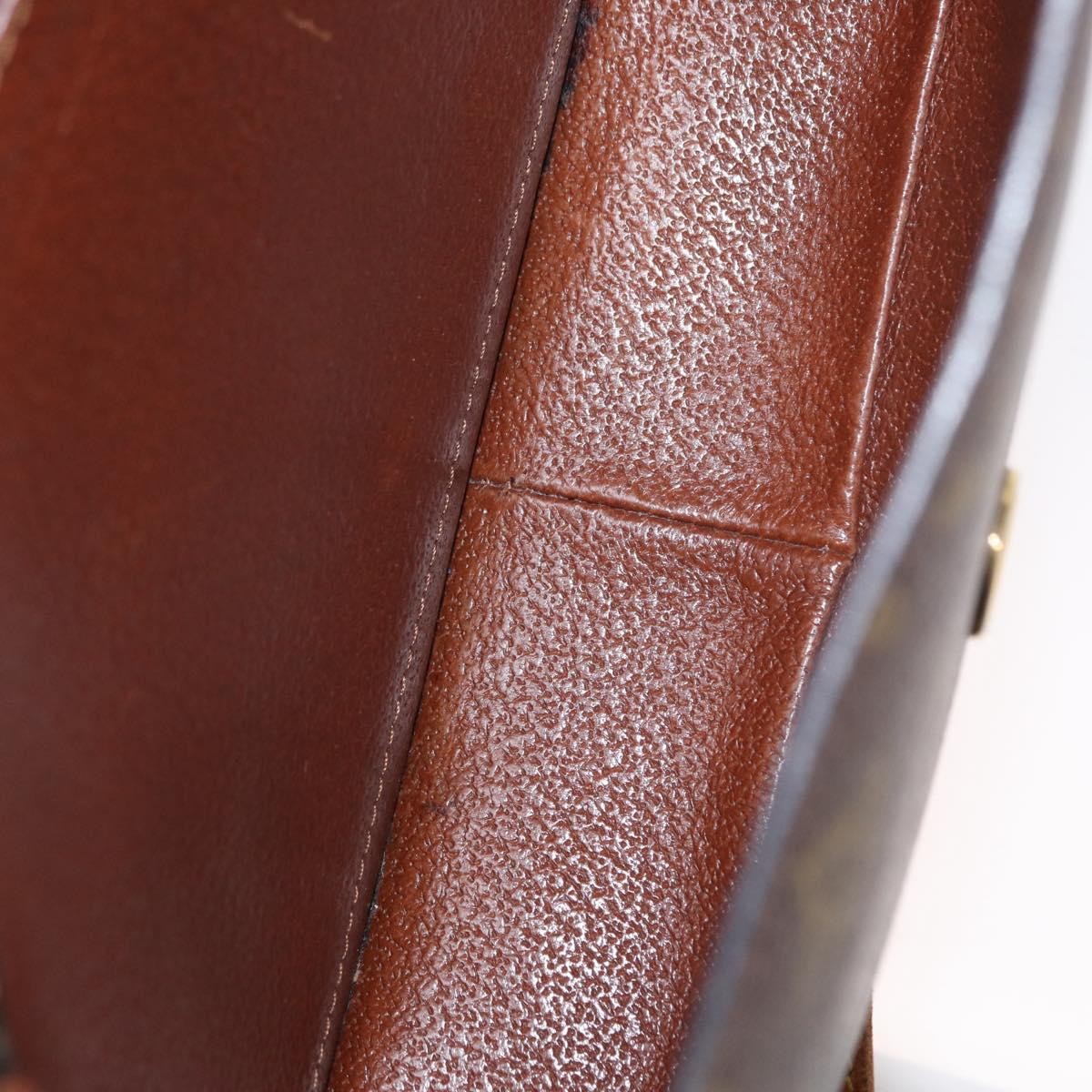 Louis Vuitton Saint Cloud Handbag Monogram Canvas Brown Canvas Shoulder Bag
