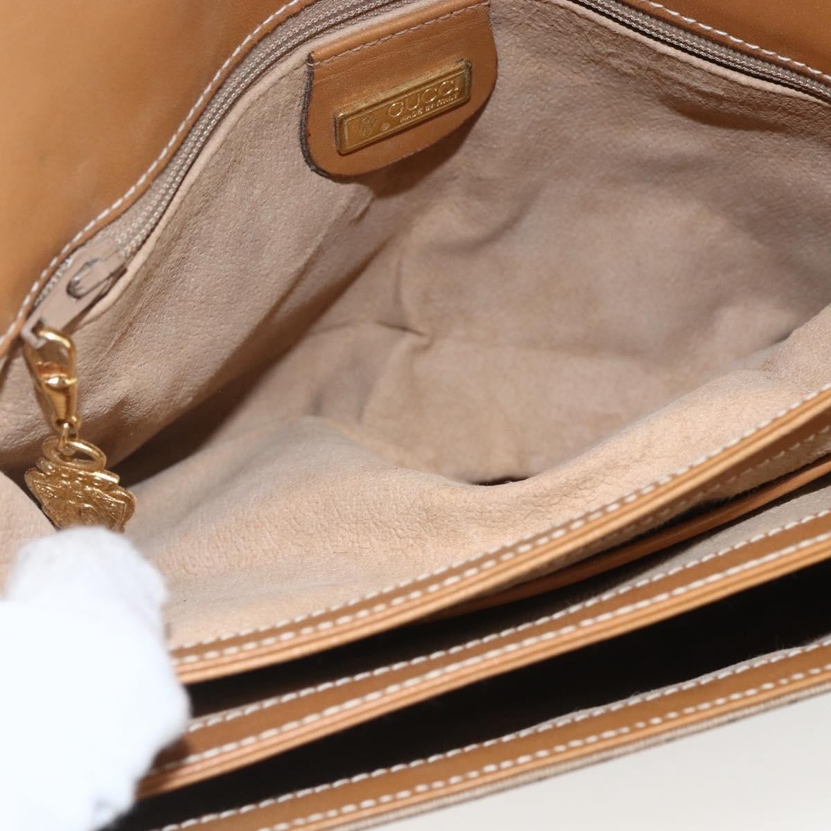 Gucci Micro Gg Supreme Shoulder Bag Gg Canvas Beige Canvas Shoulder Bag Bag (Pre-Owned)