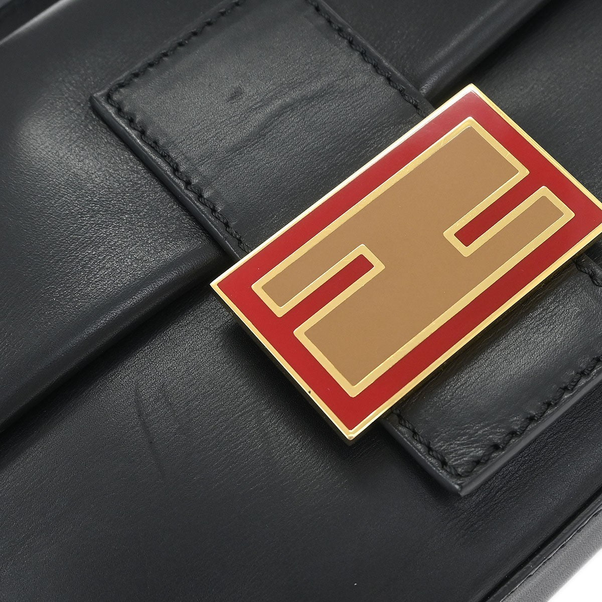 Fendi Baguette Bag Leather Black Leather Shoulder Bag Bag