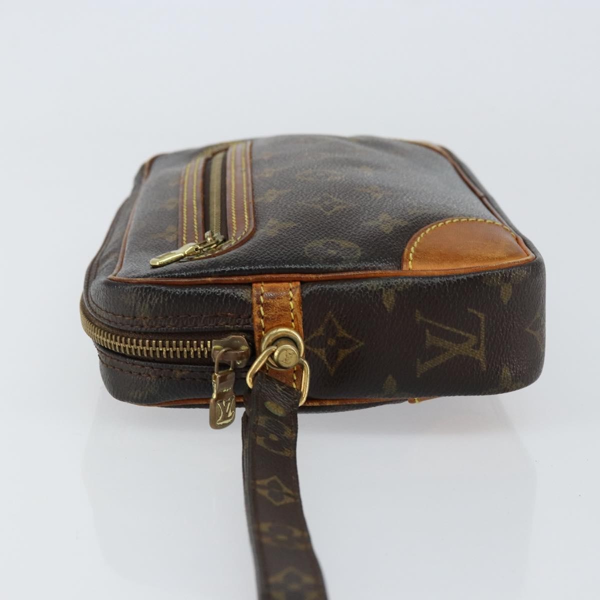 Louis Vuitton Marly Dragonne Clutch Monogram Canvas Brown Canvas Clutche & Pouche Bag