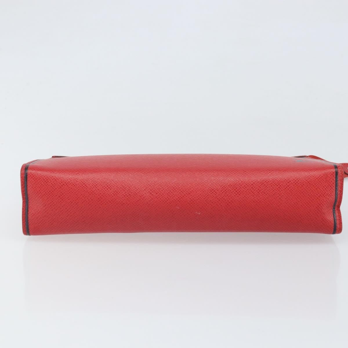 Louis Vuitton Pochette Voyage Taiga Leather Red Leather Clutche & Pouche Bag