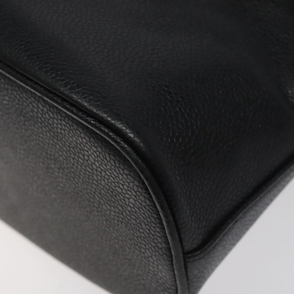Chanel Vintage Cc Dome Bag Caviar Black Calfskin Handbag