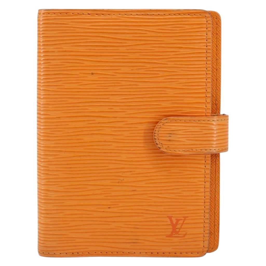 Louis Vuitton Agenda Cover Epi Leather Orange Leather Wallets Accessory