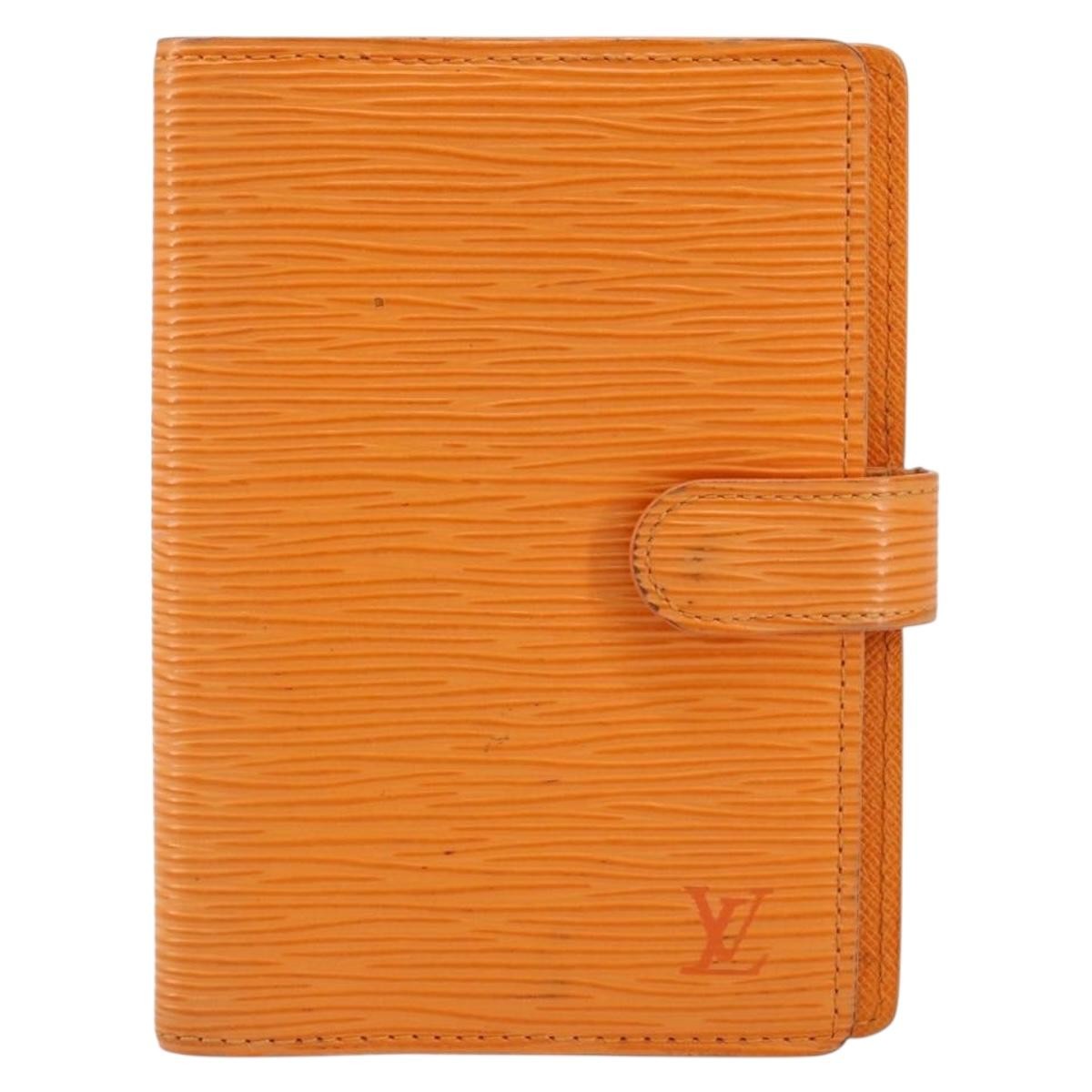 Louis Vuitton Agenda Cover Epi Leather Orange Leather Wallets Accessory