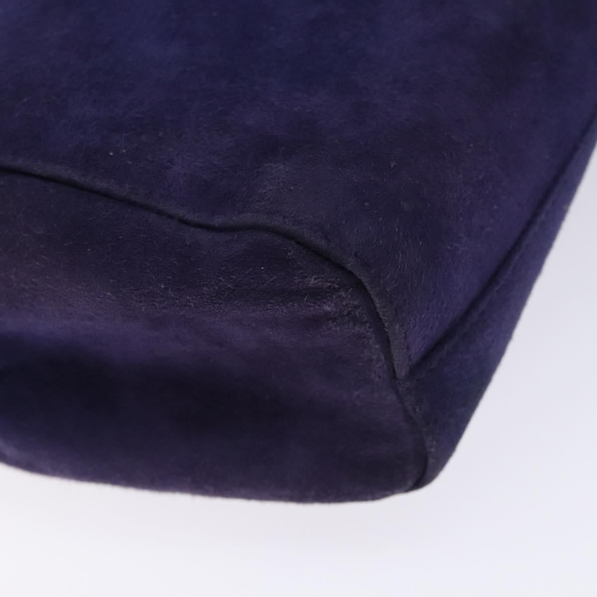 Prada Vintage Handbag Suede Purple Suede Handbag