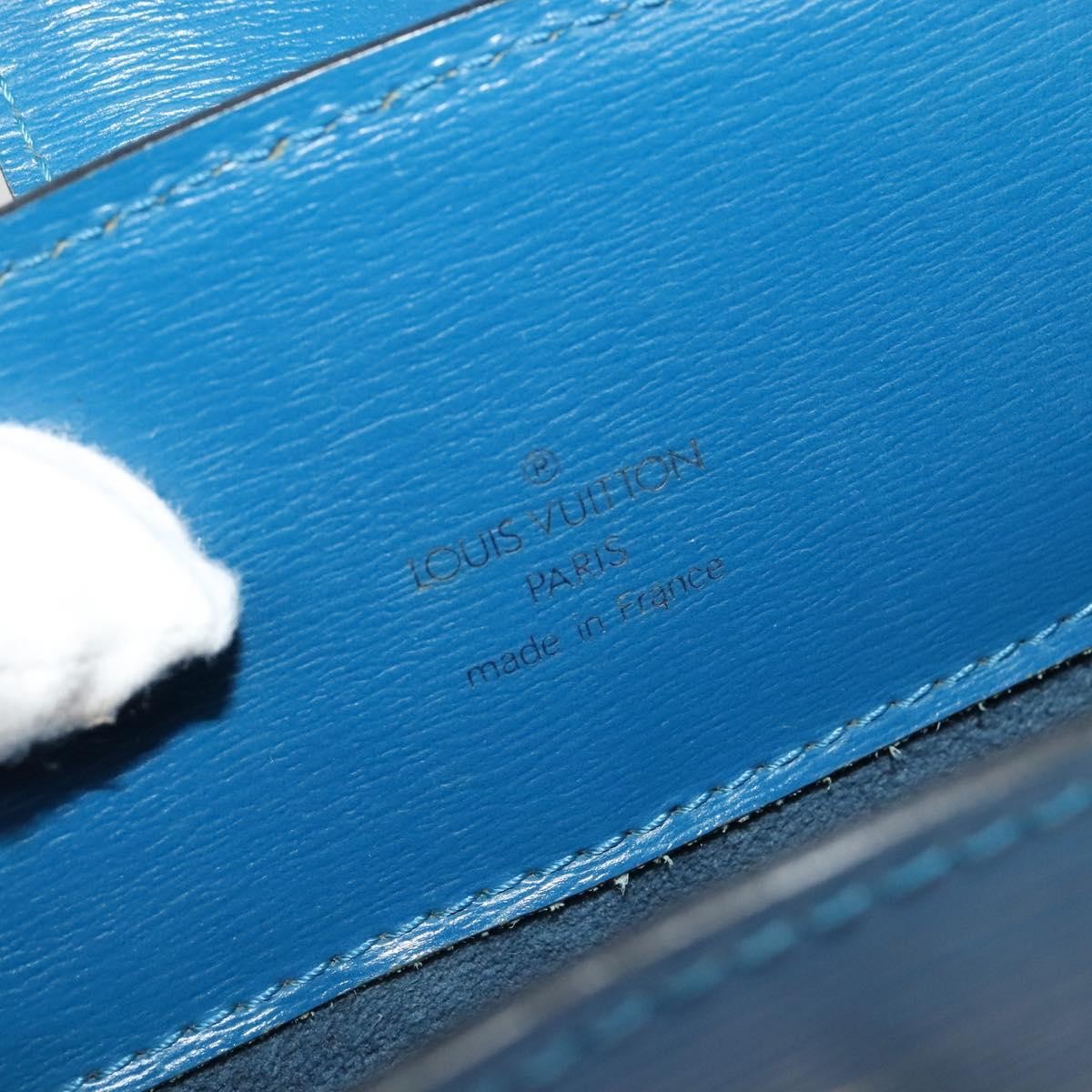 Louis Vuitton Cluny Shoulder Bag Epi Leather Blue Leather Shoulder Bag