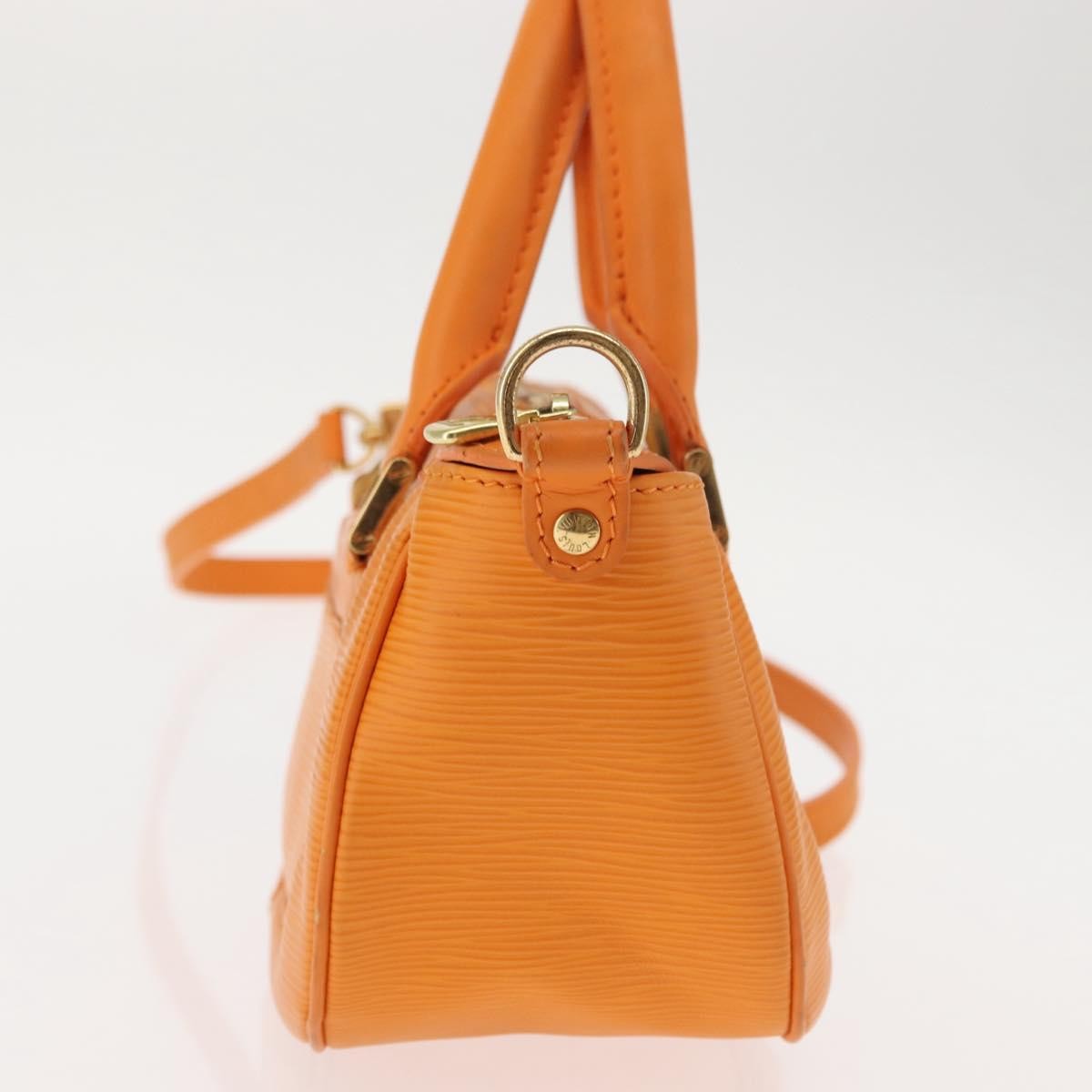 Louis Vuitton Danura Handbag Epi Orange Leather Handbag