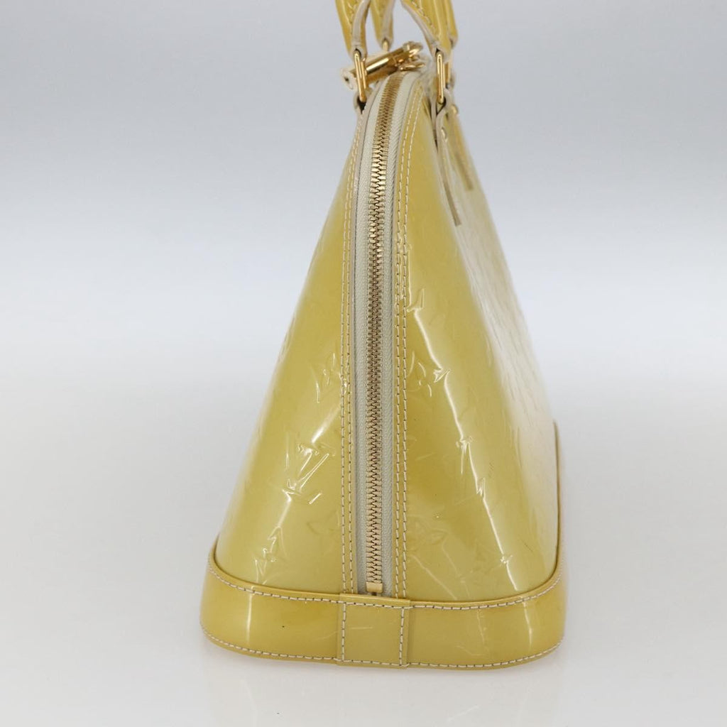 Louis Vuitton Alma Handbag Monogram Vernis Beige Patent_Leather Handbag