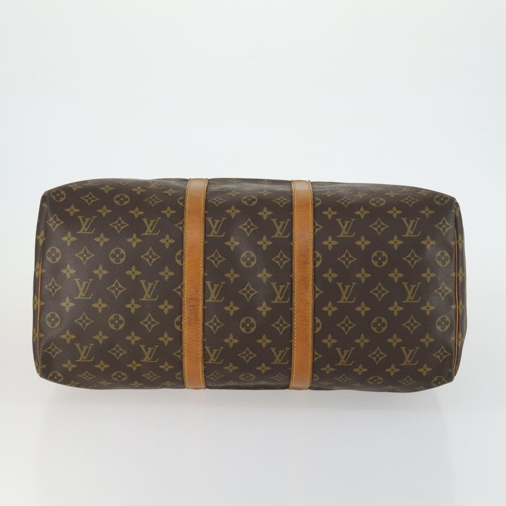 Louis Vuitton Keepall Bag Monogram Canvas Brown Canvas Travel Bag