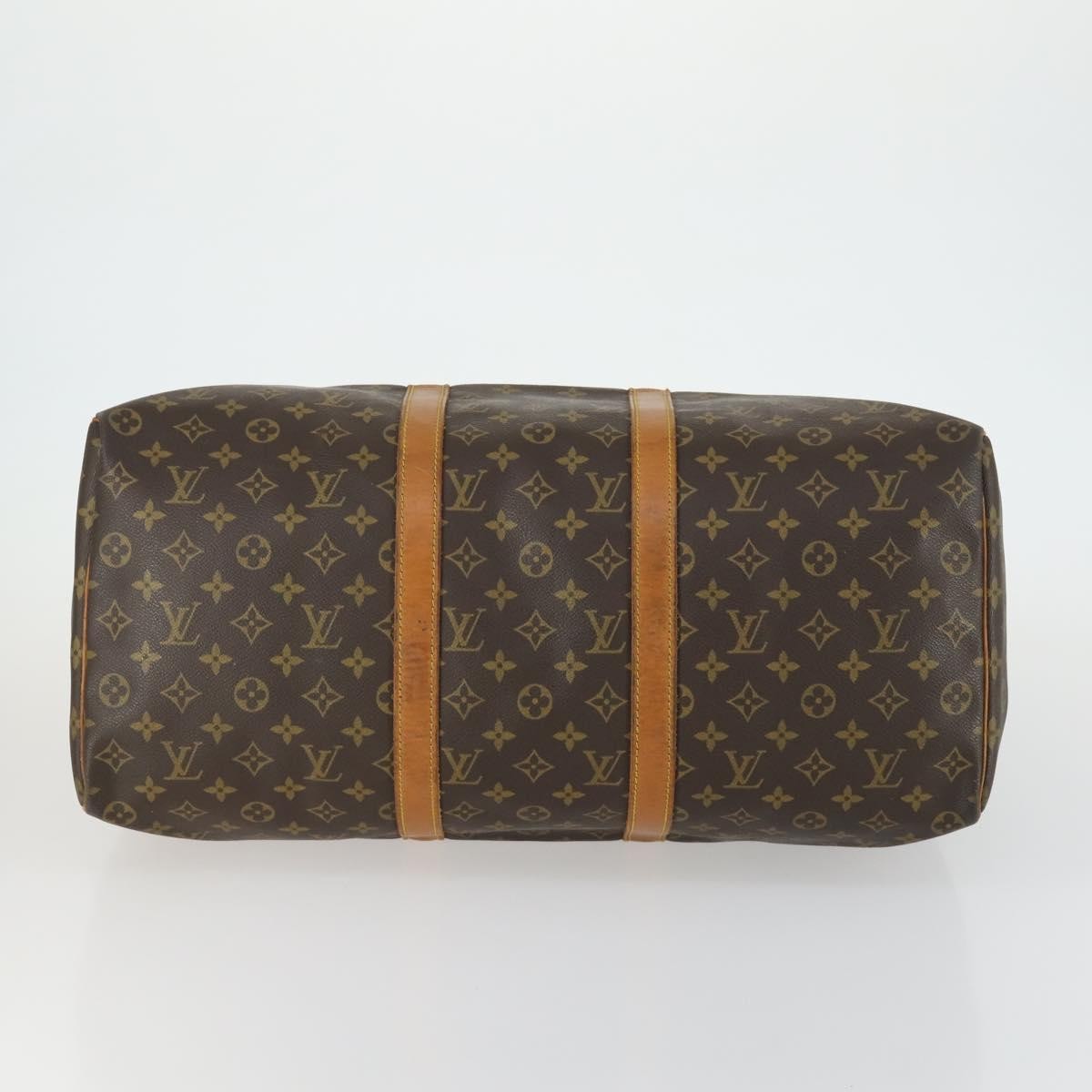 Louis Vuitton Keepall Bag Monogram Canvas Brown Canvas Travel Bag