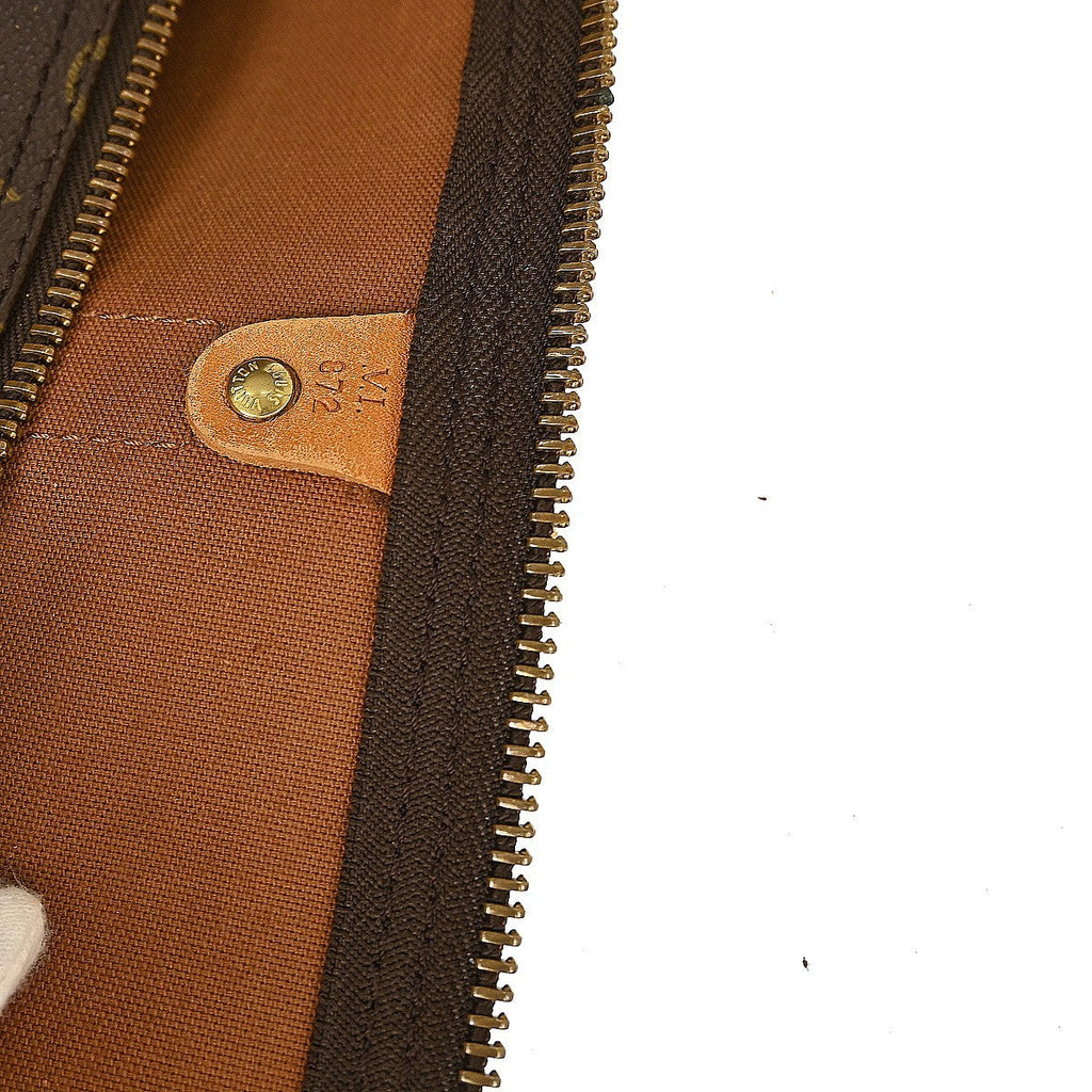 Louis Vuitton Keepall Bandouliere Bag Monogram Canvas Brown Canvas Travel Bag