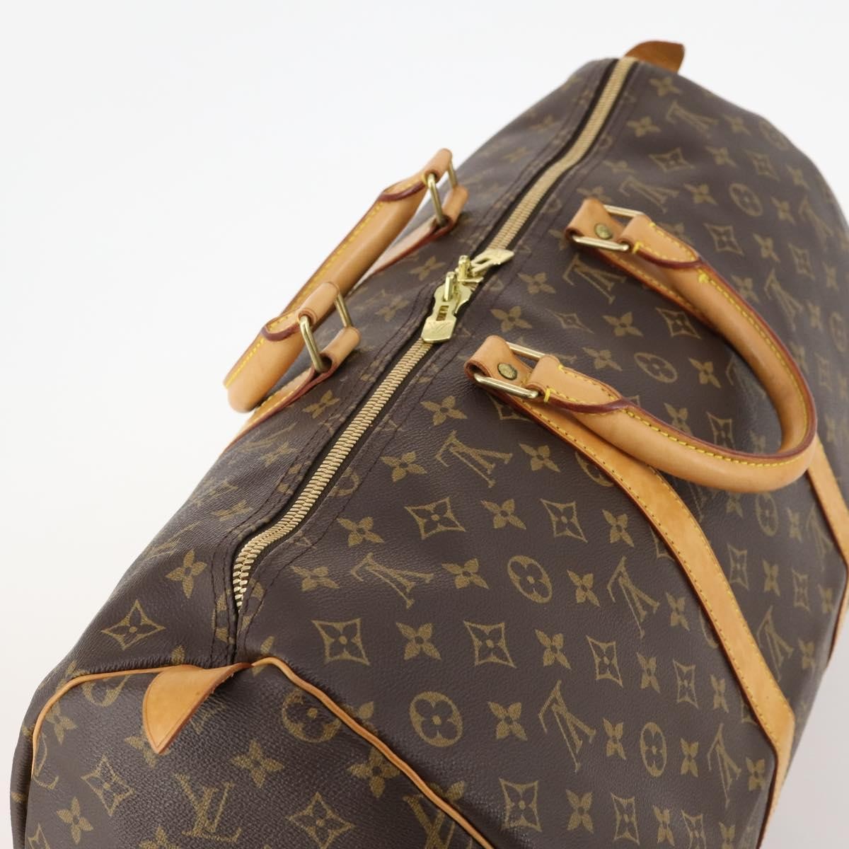 Louis Vuitton Keepall Bag Monogram Canvas Brown Canvas Travel Bag