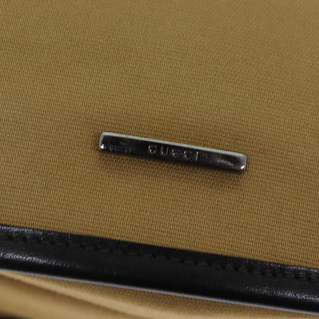 Gucci Vintage Shoulder Bag Canvas Beige Canvas Shoulder Bag Bag (Pre-Owned)