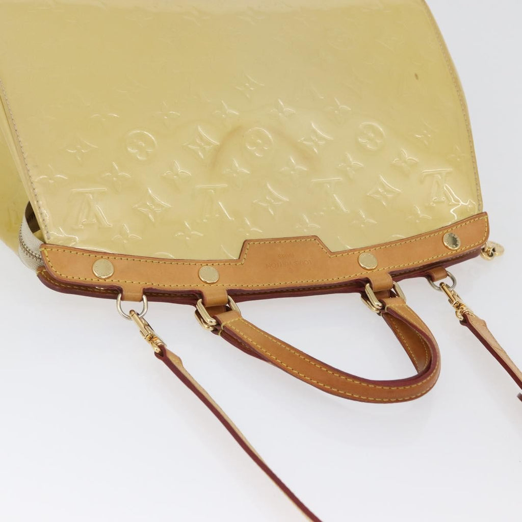 Louis Vuitton Brea Handbag Monogram Vernis Yellow Patent_Leather Handbag