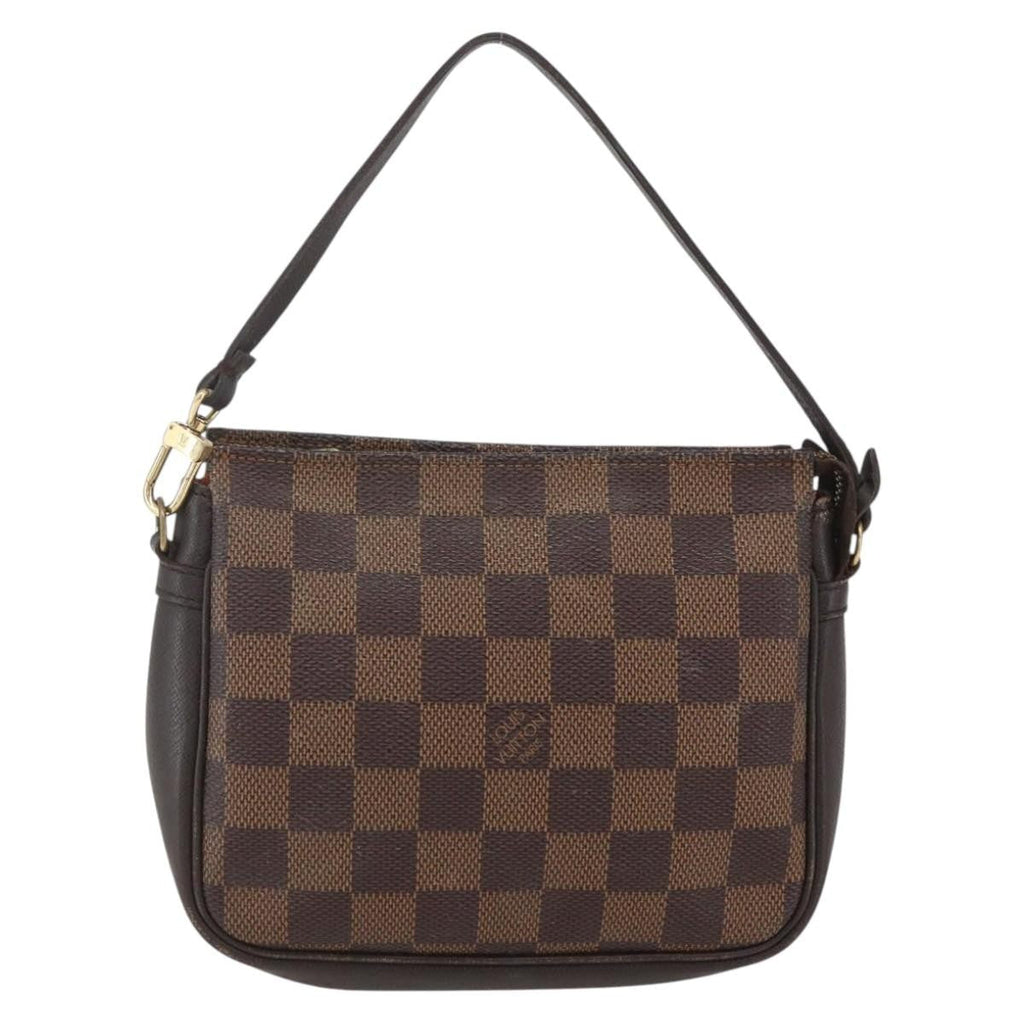 Louis Vuitton Trousse Make Up Bag Damier Canvas Brown Canvas Clutche & Pouche Bag