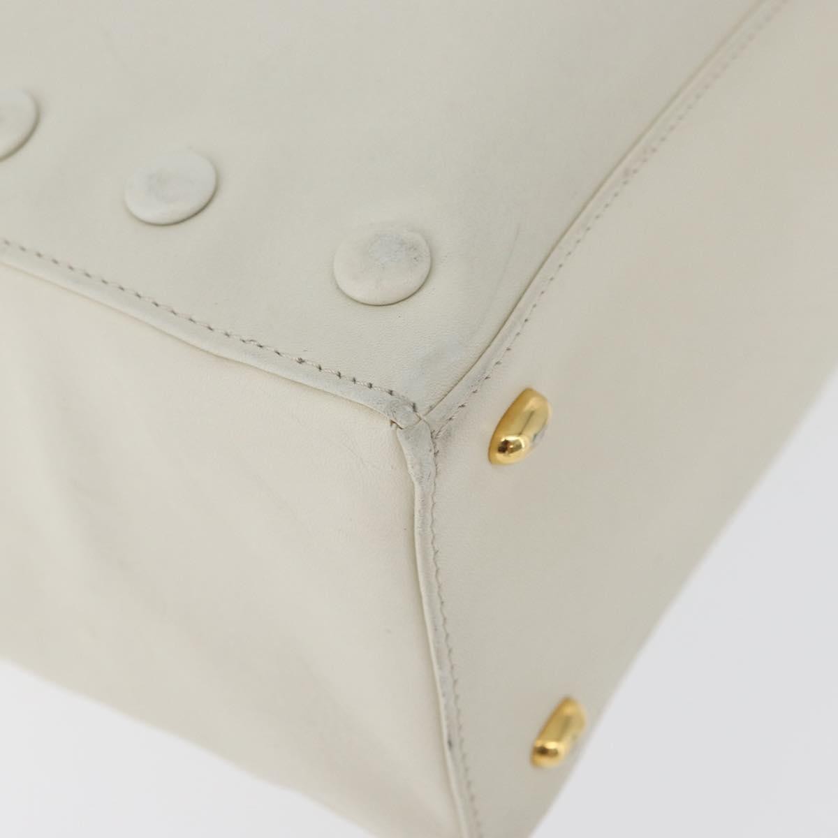 Celine Handbag Leather White Leather Handbag