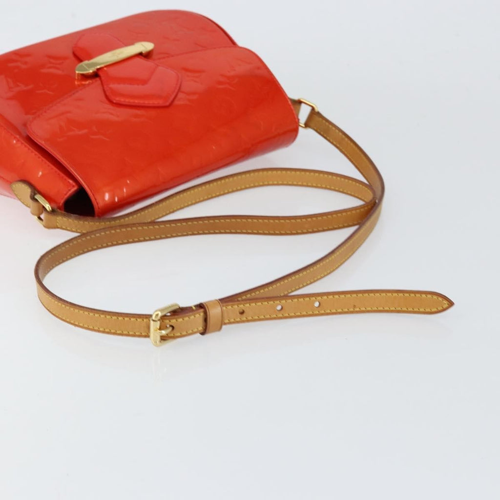 Louis Vuitton Bellflower Handbag Monogram Vernis Red Patent_Leather Shoulder Bag