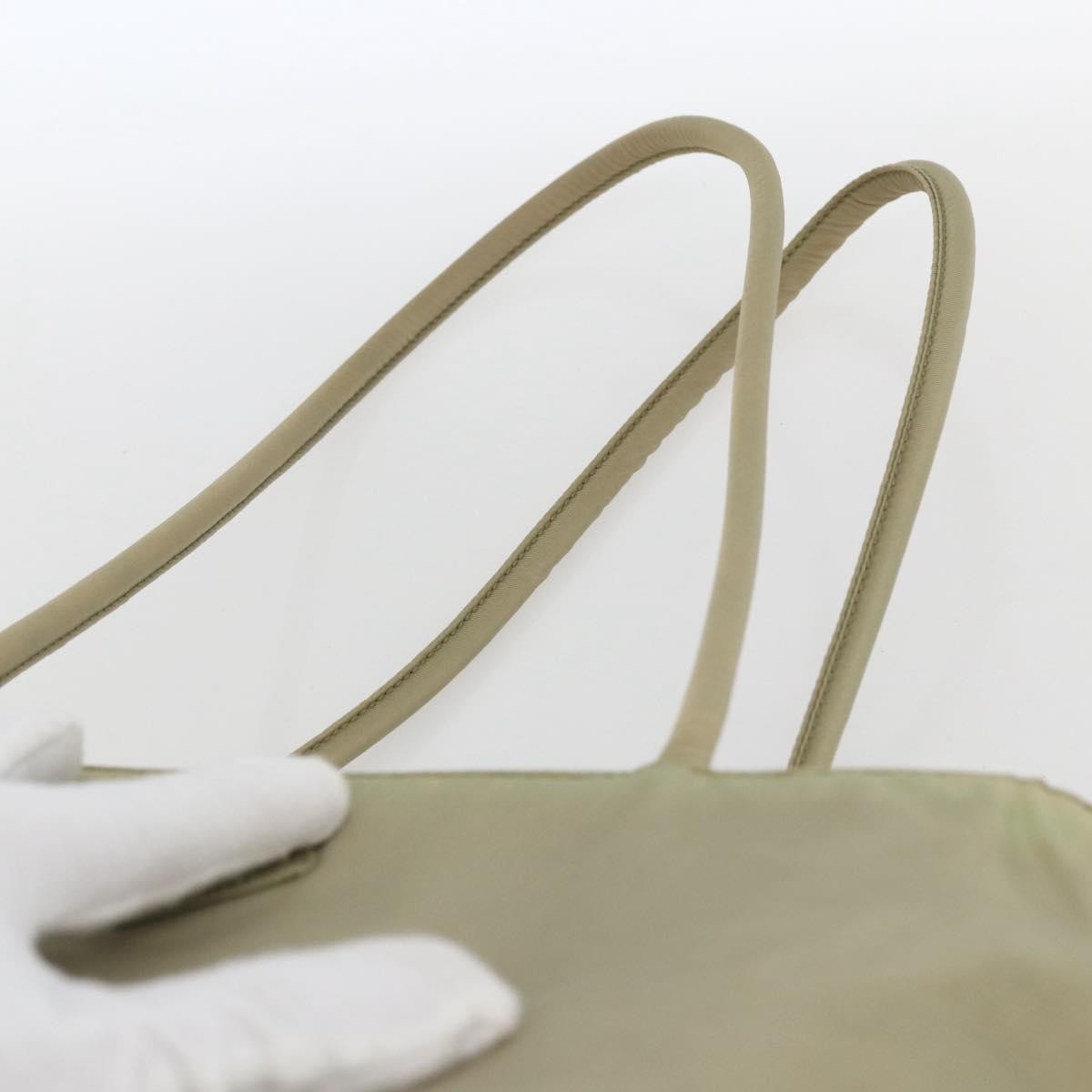 Prada Vintage Zip Tote Tessuto Ecru Nylon Tote Bag Bag