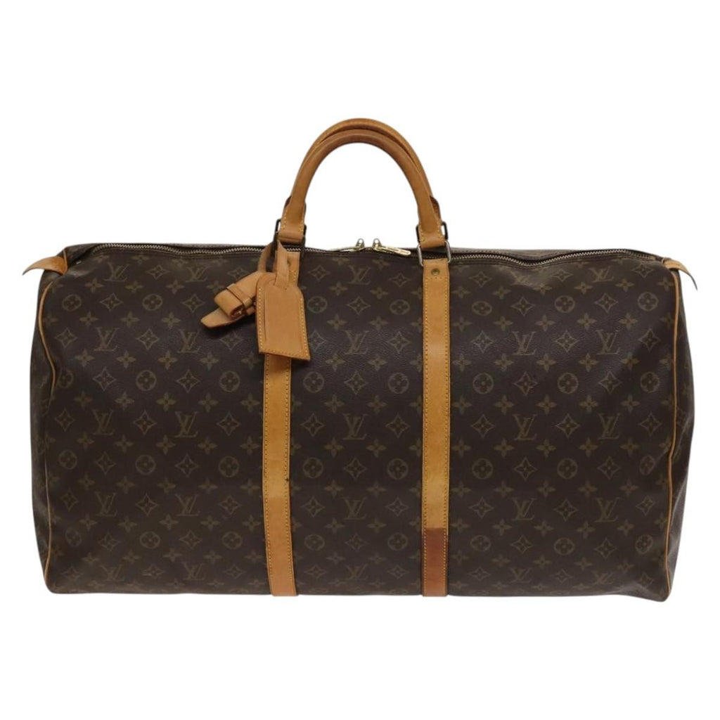 Louis Vuitton Keepall Bag Monogram Canvas Brown Canvas Travel Bag
