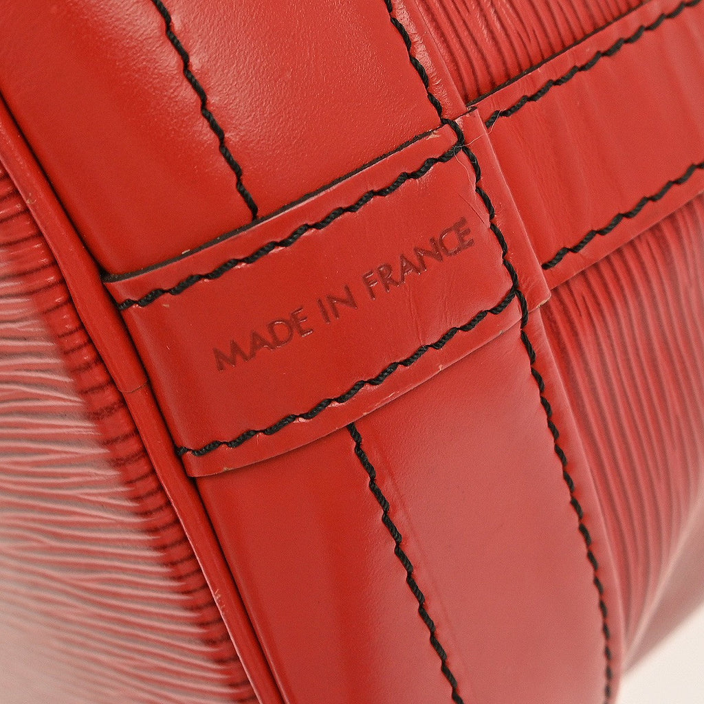 Louis Vuitton Noe Handbag Epi Leather Red Leather Shoulder Bag
