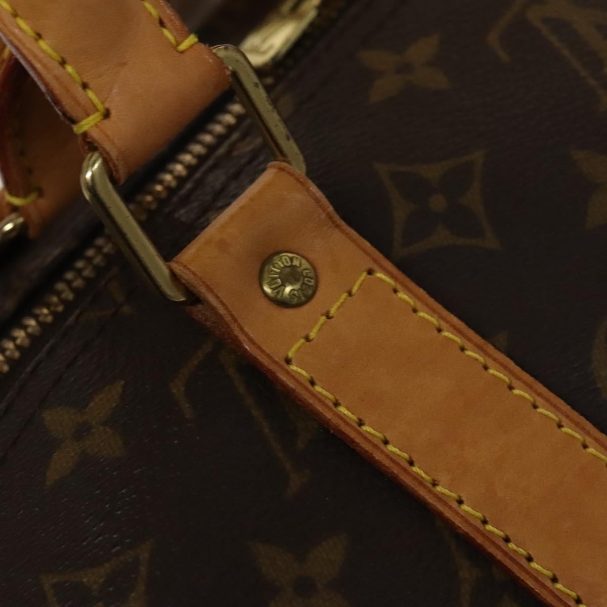 Louis Vuitton Keepall Bag Monogram Canvas Brown Canvas Travel Bag