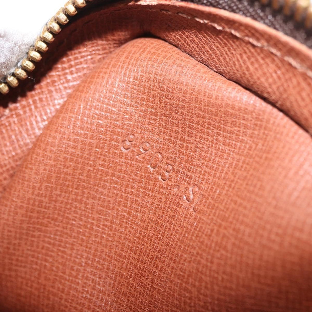 Louis Vuitton Danube Handbag Monogram Canvas Brown Canvas Shoulder Bag