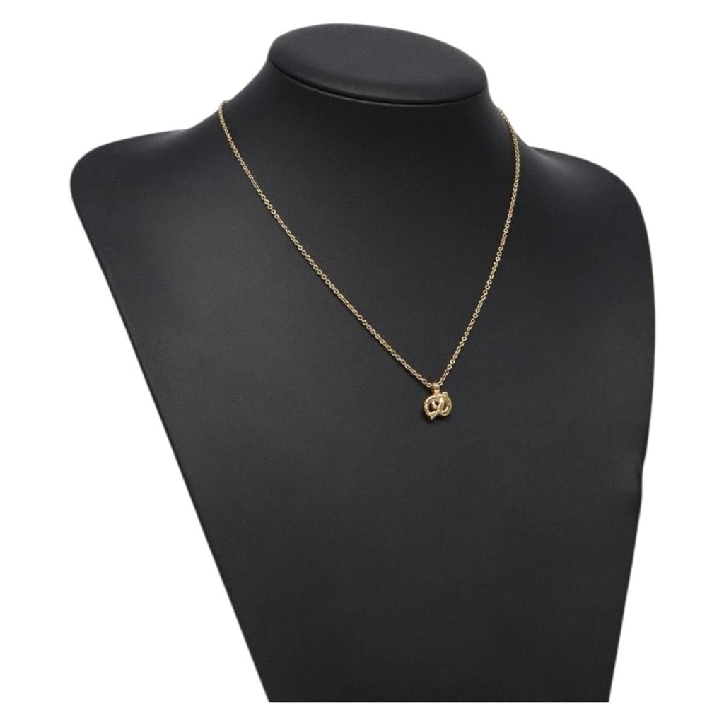Christian Dior Cd Pendant Necklace Metal Gold Metal Necklace Jewelry (Pre-Owned)