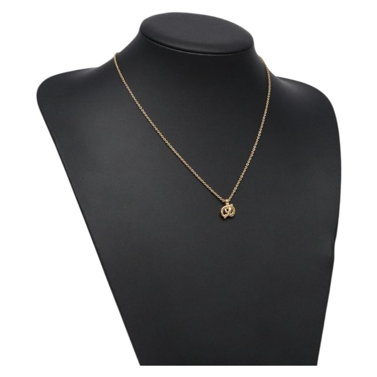 Christian Dior Cd Pendant Necklace Metal Gold Metal Necklace Jewelry (Pre-Owned)