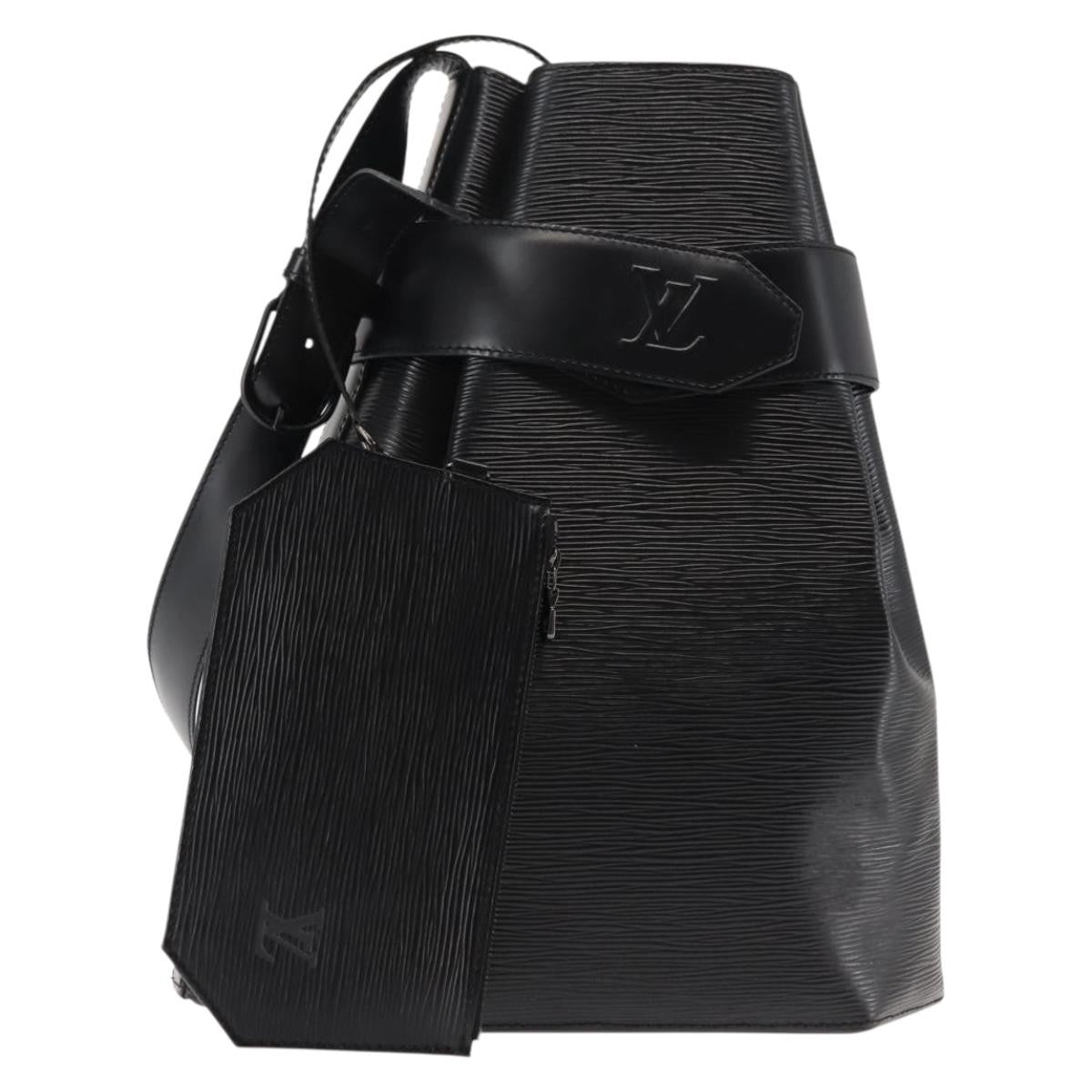 Louis Vuitton Vintage Sac D'epaule Handbag Epi Leather Black Leather Bag