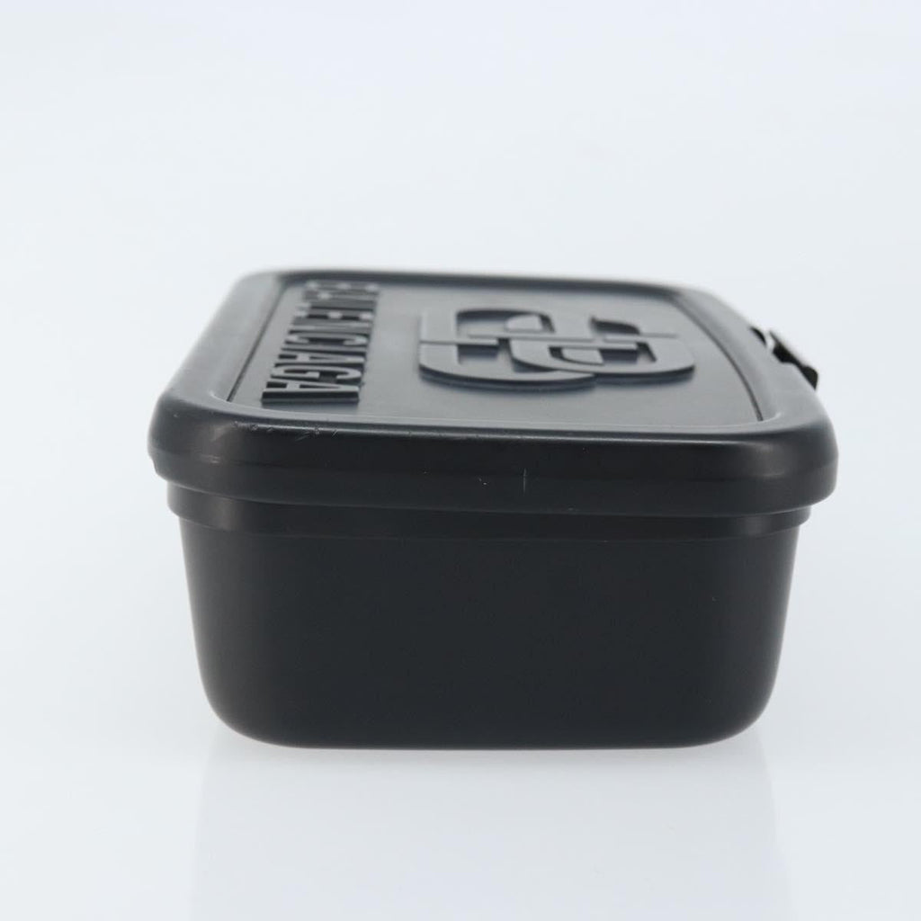 Balenciaga Logo Lunch Box Bag Plastic Black Plastic Clutche & Pouche