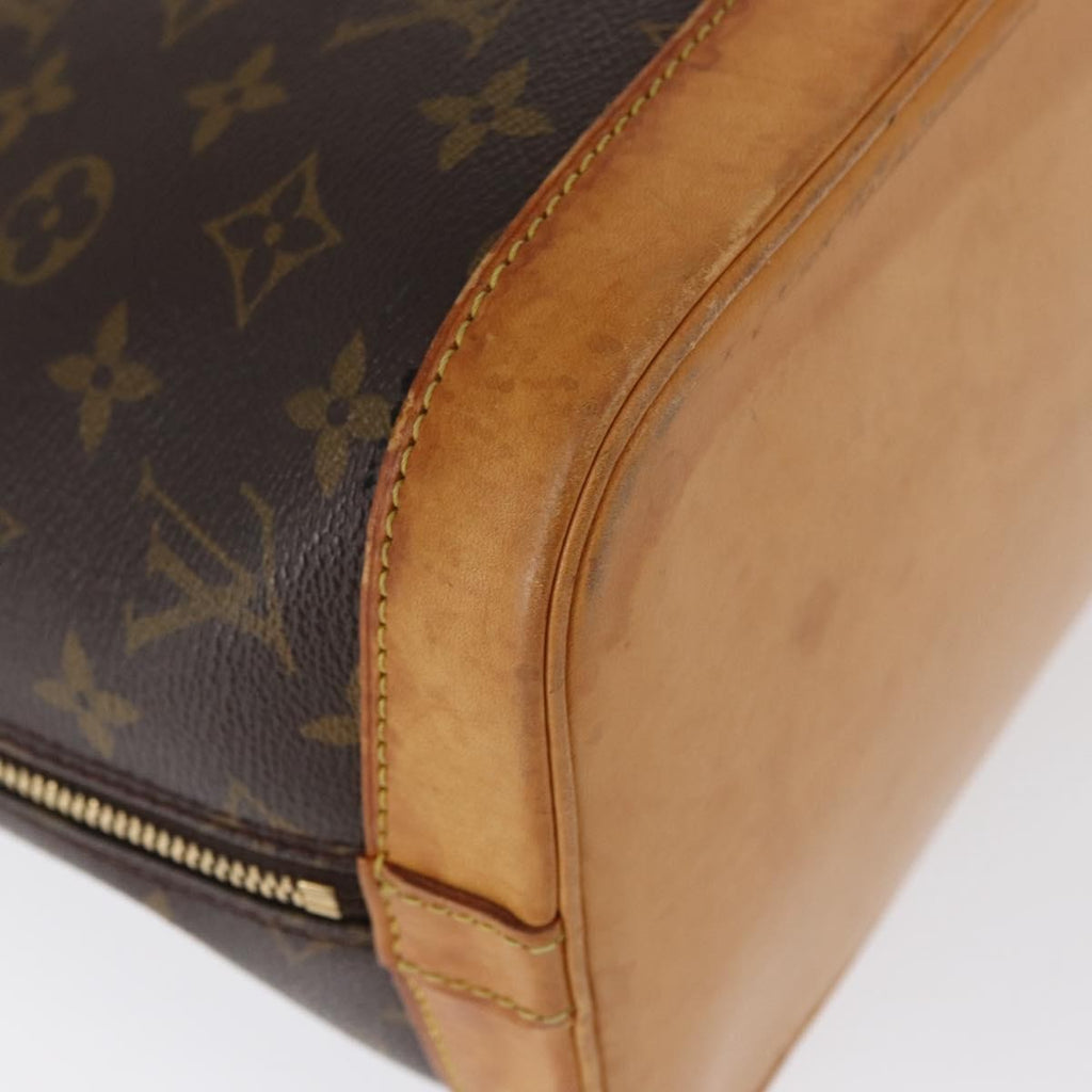 Louis Vuitton Alma Handbag Monogram Canvas Brown Canvas Handbag