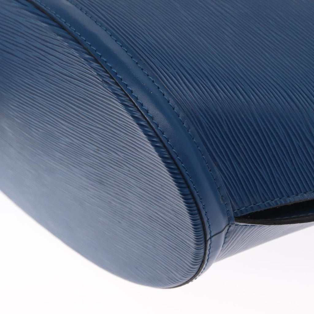 Louis Vuitton Saint Jacques Handbag Epi Leather Blue Leather Shoulder Bag