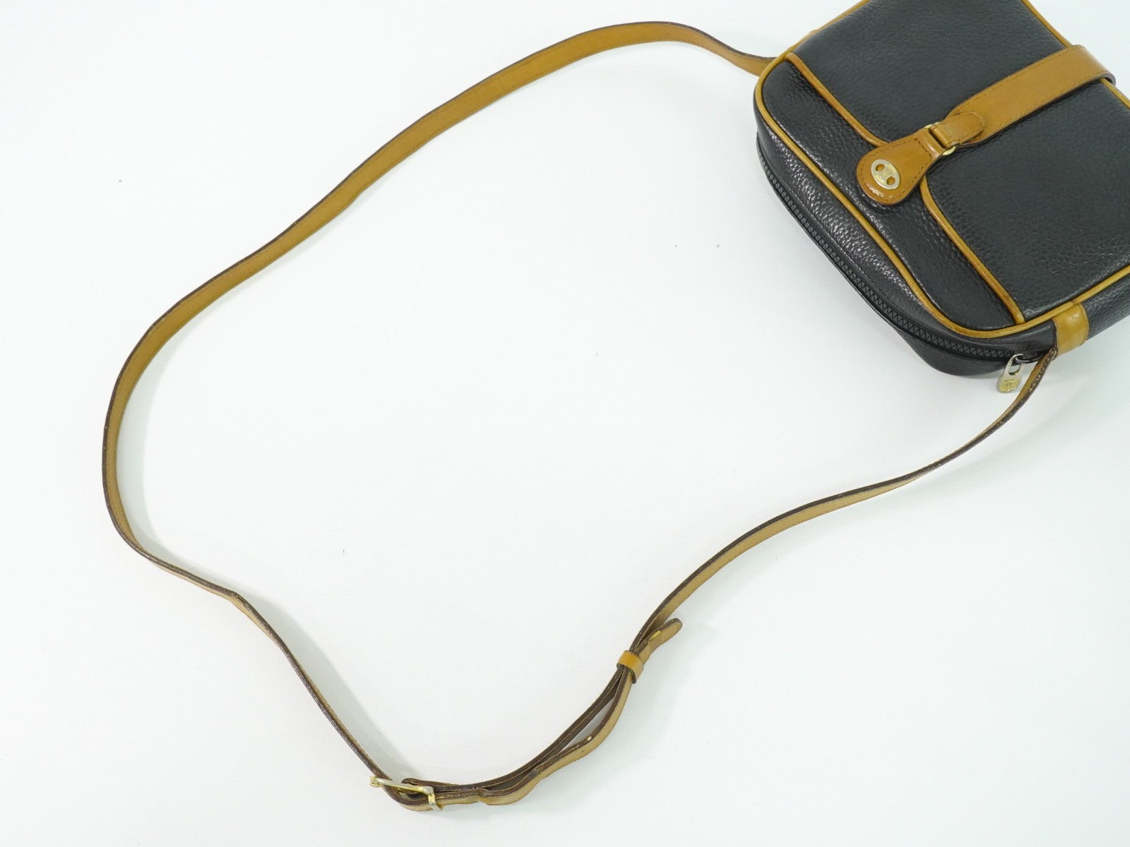 Celine Vintage Shoulder Bag Leather Black Leather Shoulder Bag Bag