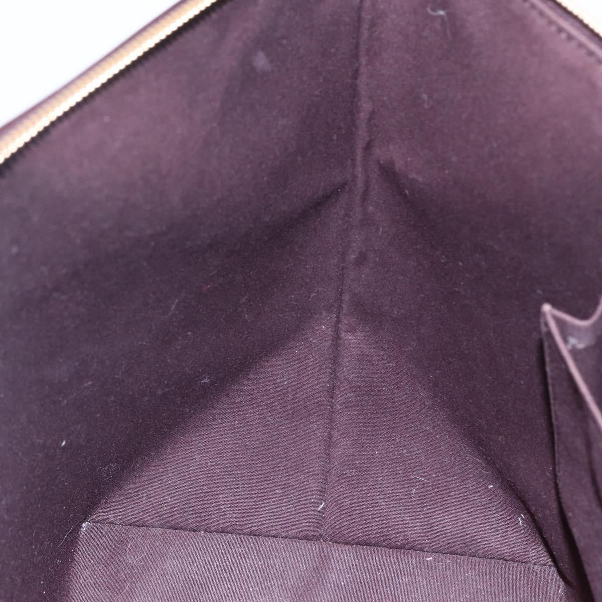 Louis Vuitton Bellevue Handbag Monogram Vernis Purple Patent_Leather Tote Bag