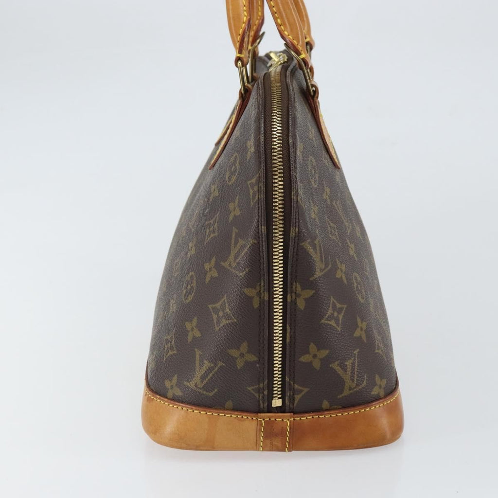 Louis Vuitton Alma Handbag Monogram Canvas Brown Canvas Handbag