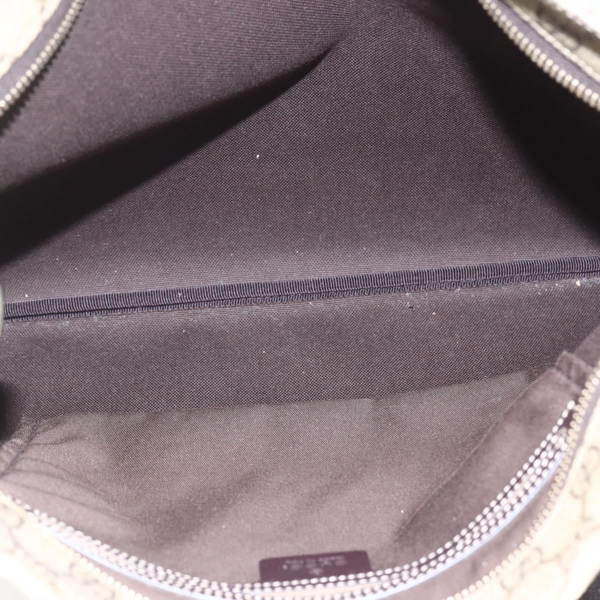 Gucci Zip Top Messenger Bag Gg Coated Canvas Beige Canvas Shoulder Bag Bag (Pre-Owned)