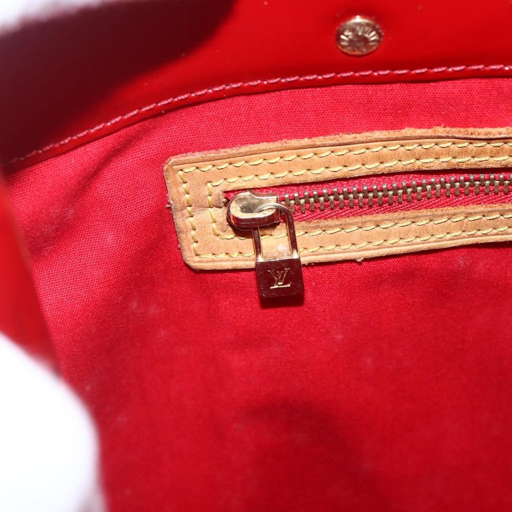 Louis Vuitton Reade Handbag Monogram Vernis Red Patent_Leather Handbag