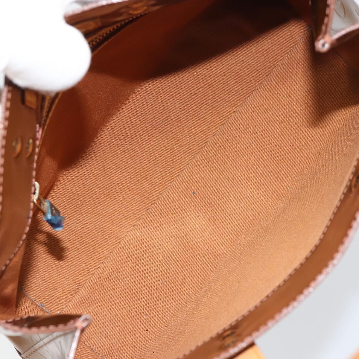 Louis Vuitton Reade Handbag Monogram Vernis Brown Patent_Leather Tote Bag