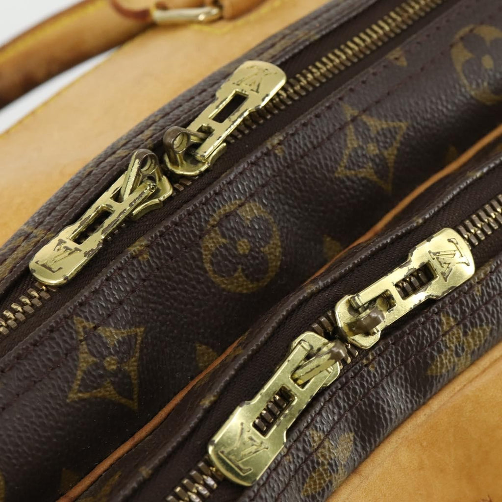 Louis Vuitton Alize Bag Monogram Canvas Brown Canvas Travel Bag
