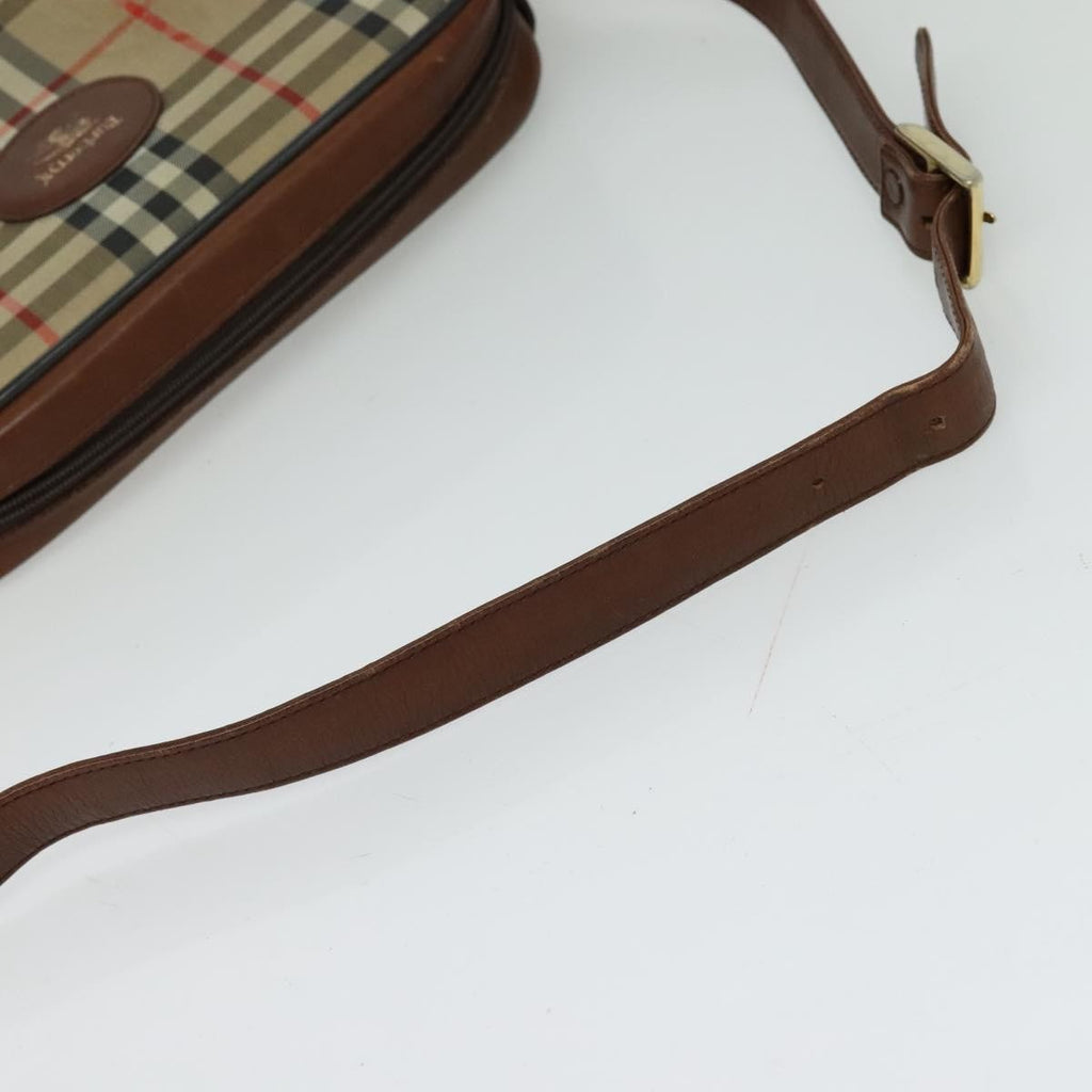 Burberry Camera Bag Vintage Check Canvas Beige Canvas Shoulder Bag