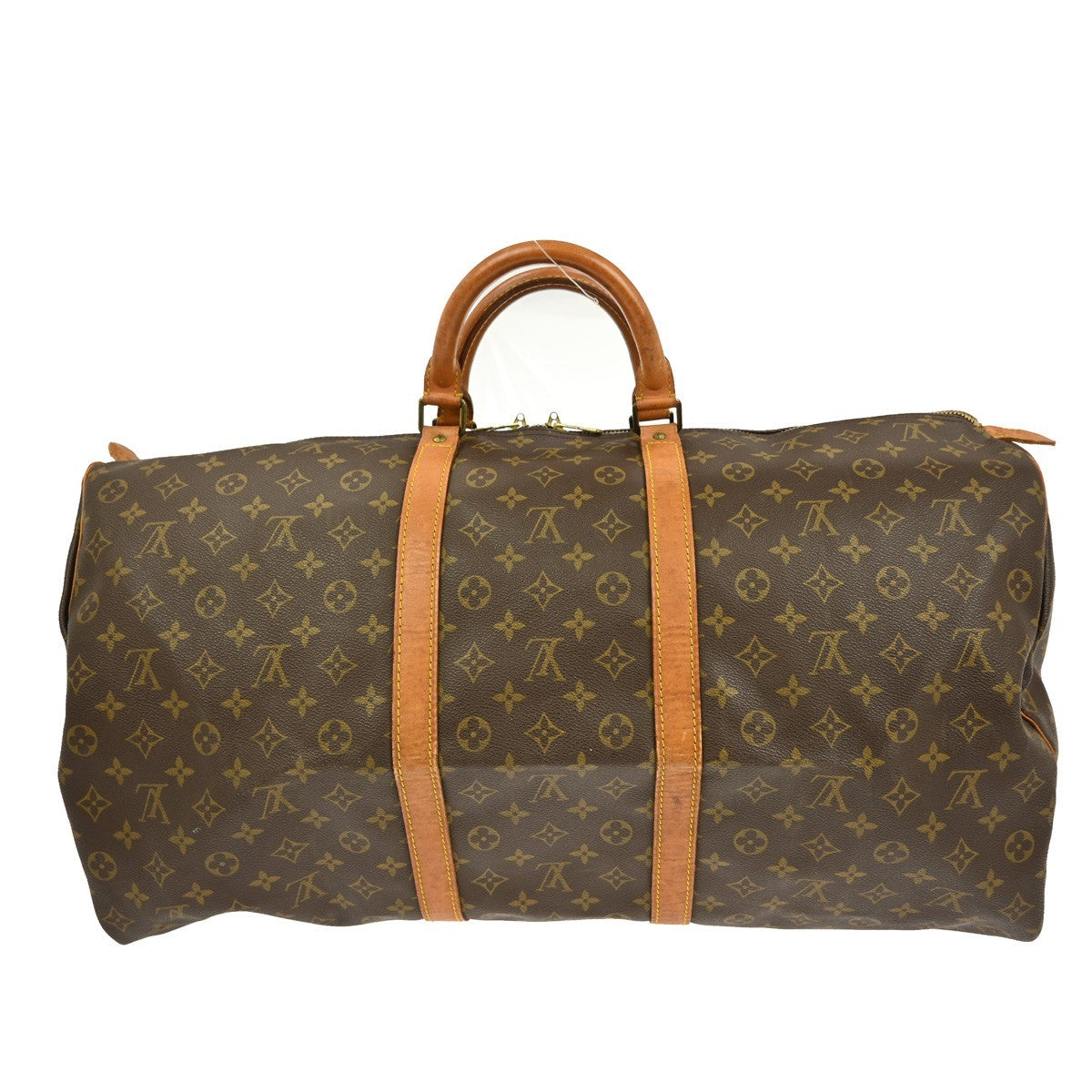 Louis Vuitton Keepall Bag Monogram Canvas Brown Canvas Travel Bag