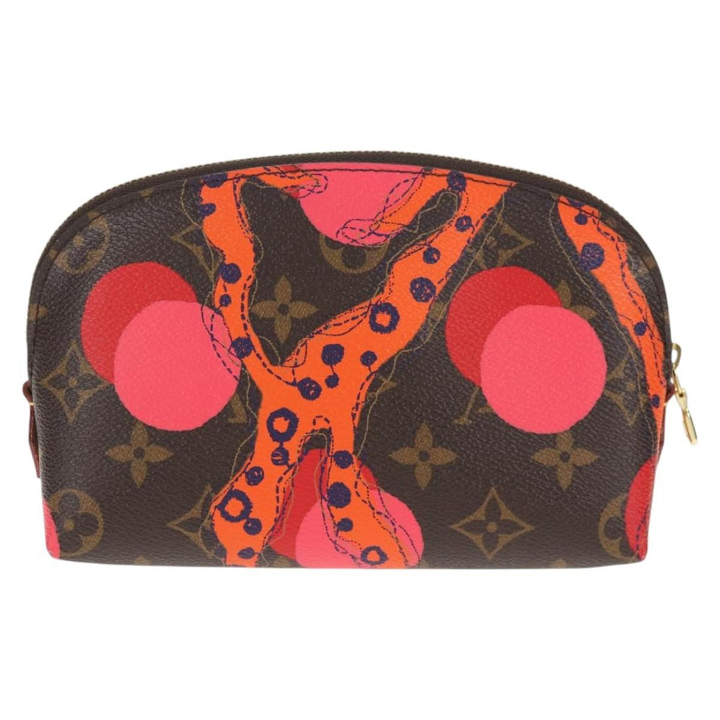 Louis Vuitton Cosmetic Pouch Limited Edition Monogram Jungle Dots Brown Canvas Bag