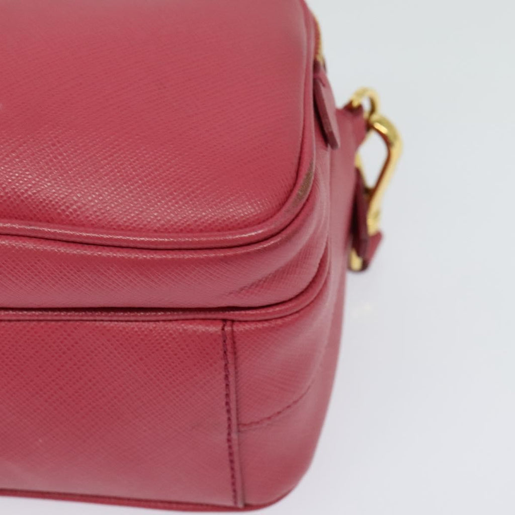 Prada Front Pocket Crossbody Bag Saffiano Leather Pink Leather Shoulder Bag Bag